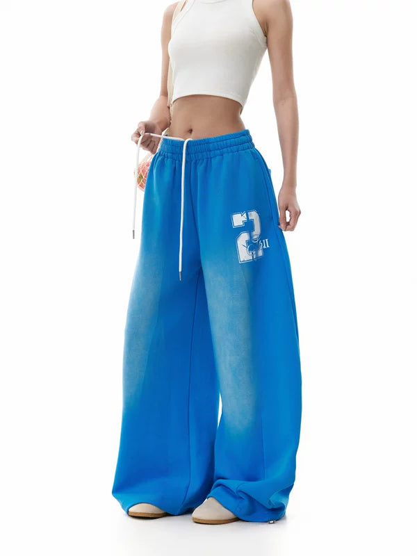 Wide-Leg Jazz Dance Sweatpants with Fleece 3