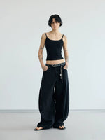 Wide-Leg Loose Fit Denim Pants 4