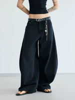 5713542529760,5713542529761,5713542529762,5713542529763, Wide-Leg Loose Fit Denim Pants