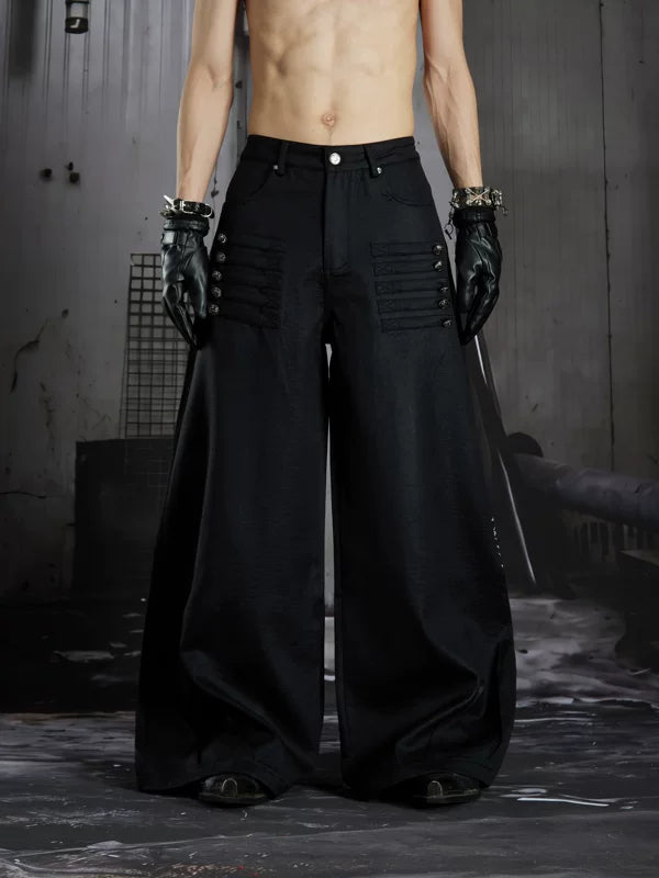 Wide-Leg Loose Fit Pants 1