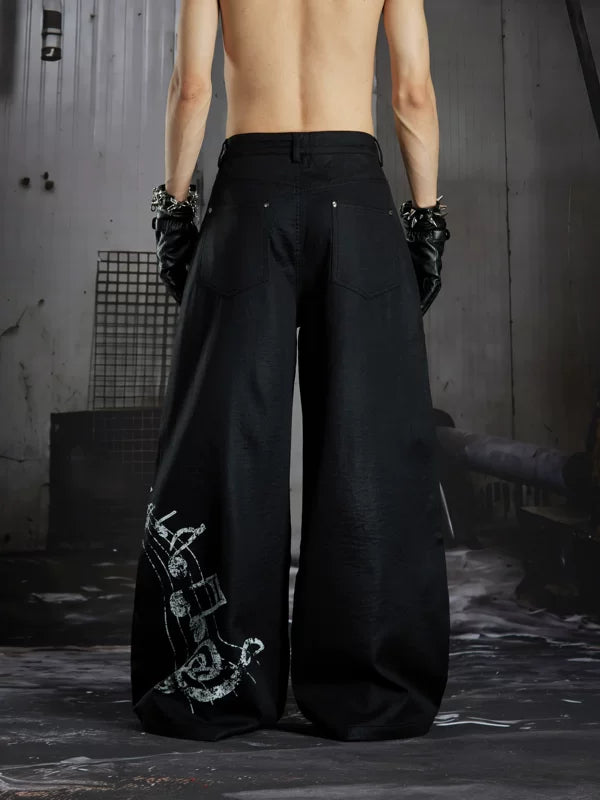 Wide-Leg Loose Fit Pants 2