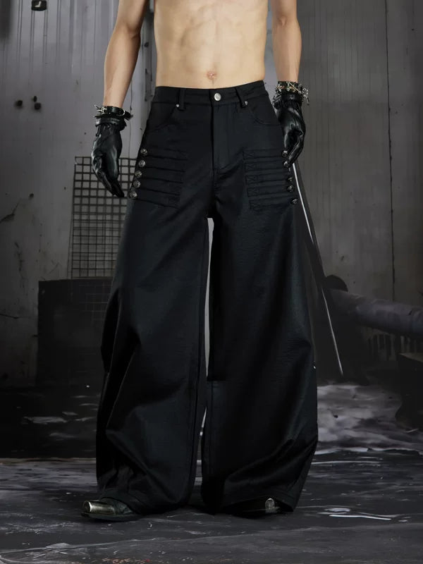 Wide-Leg Loose Fit Pants 3