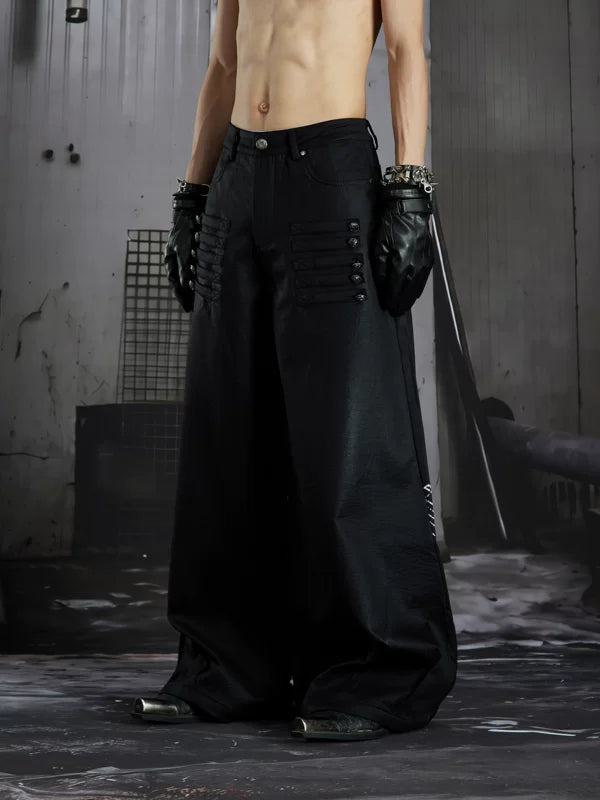 Wide-Leg Loose Fit Pants 5