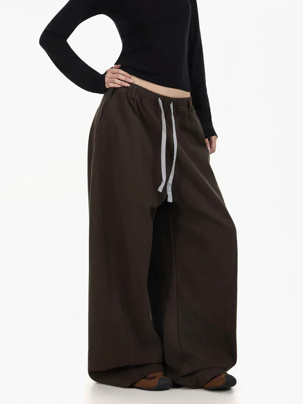 Wide Leg Loose Fit Sweatpants Pants 3