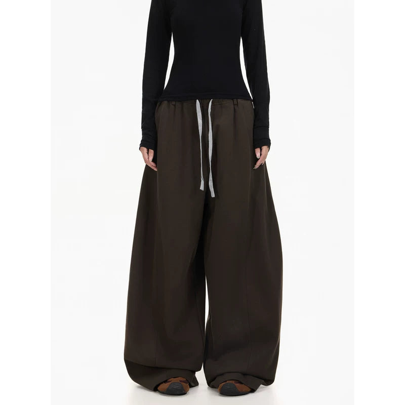 6127732342405,6127732342406,6127732342407,6127732342408, Wide Leg Loose Fit Sweatpants Pants