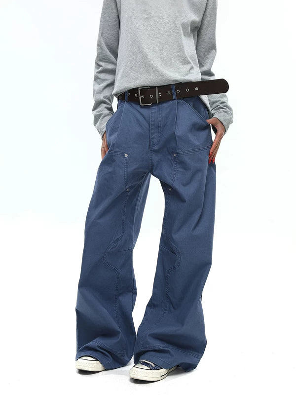 Wide-Leg Loose Fit Work Pants 1