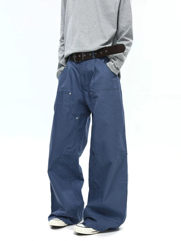 Wide-Leg Loose Fit Work Pants 2