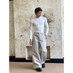 Wide-Leg Multi-Panel Casual Pants 5