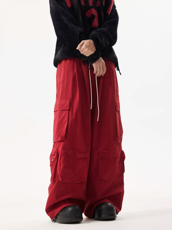 Wide-Leg Multi-Pocket Cargo Pants 3