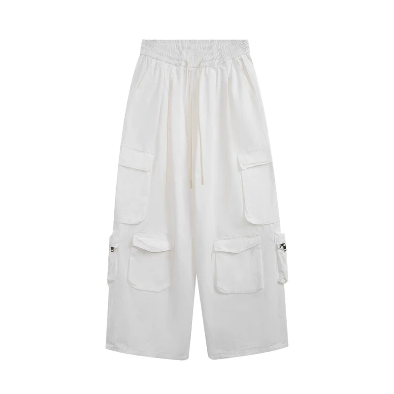 5562199825426,5562199825427,5562199825428,5562199825429, Wide-Leg Multi-Pocket Cargo Pants