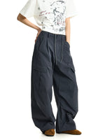 Wide Leg Multi-Pocket Paratrooper Cargo Pants 2