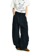 Wide Leg Multi-Pocket Paratrooper Cargo Pants 3