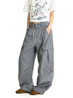 Wide Leg Multi-Pocket Paratrooper Cargo Pants 4