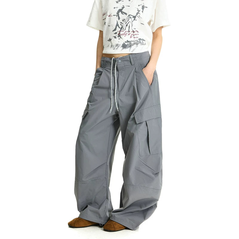 6200854466870,6200854466871,6200854466872,6200854466873, Wide Leg Multi-Pocket Paratrooper Cargo Pants