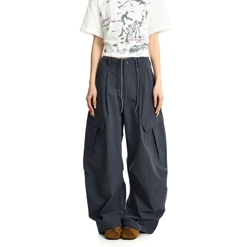 6200854466874,6200854466875,6200854466876,6200854466877, Wide Leg Multi-Pocket Paratrooper Cargo Pants