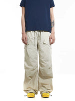 Wide Leg Nylon Cargo Paratrooper Pants 2
