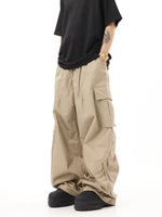 Wide-Leg Paratrooper Cargo Pants 1