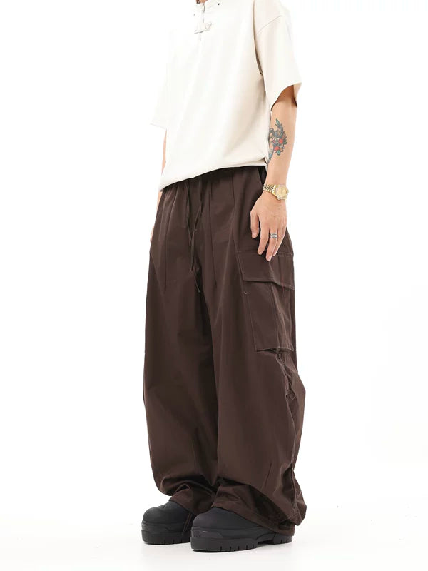 Wide-Leg Paratrooper Cargo Pants 2