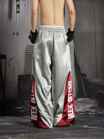 Wide-Leg Patchwork Jersey Pants 4