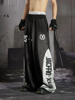Wide-Leg Patchwork Jersey Pants 5