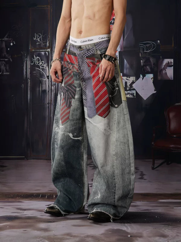 Wide Leg Printed Pants 3