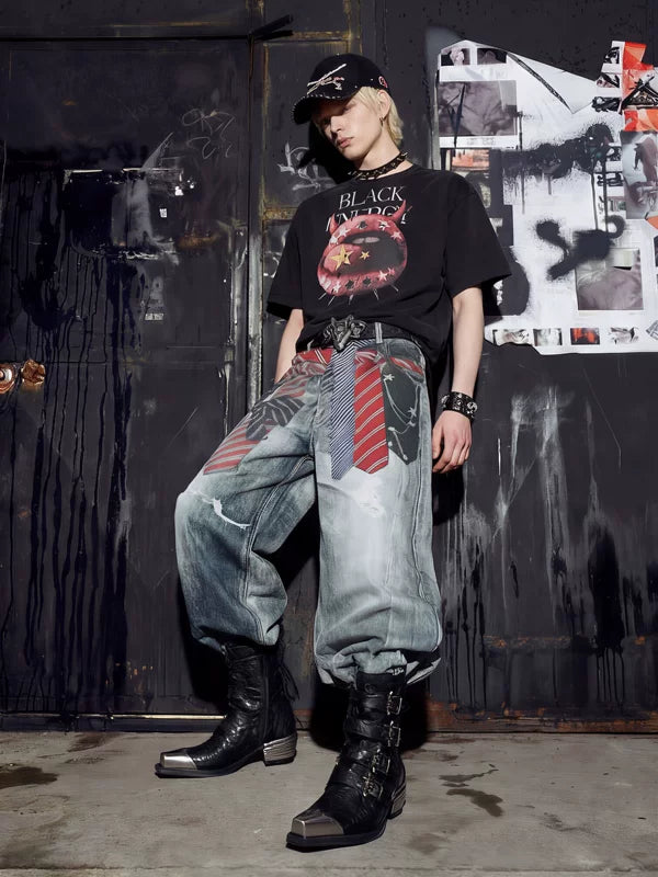 Wide Leg Printed Pants 5