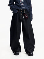 Wide Leg Raw Denim Baggy Pants 2