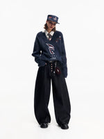 Wide Leg Raw Denim Baggy Pants 5