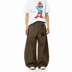 5788970341558,5788970341559,5788970341560,5788970341561,5788970341562, Wide-Leg Retro Pleated Pocket Pants