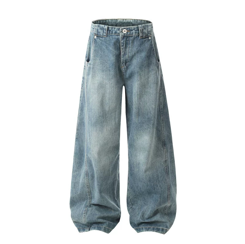 5836550963166,5836550963167,5836550963168,5836550963169,6099576879856, Wide Leg Retro Washed Denim Pants
