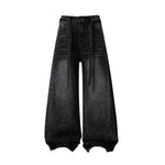 6059643117179,6059643117180,6059643117181,6059643117182, Wide Leg Rhinestone Distressed Denim Pants
