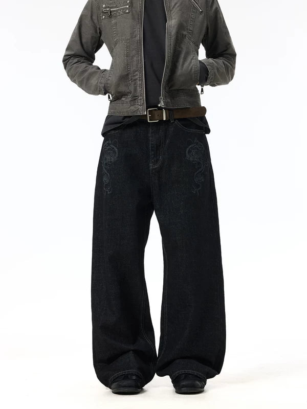 Wide Leg Selvedge Denim Jeans Pants 2