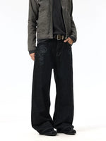 Wide Leg Selvedge Denim Jeans Pants 3