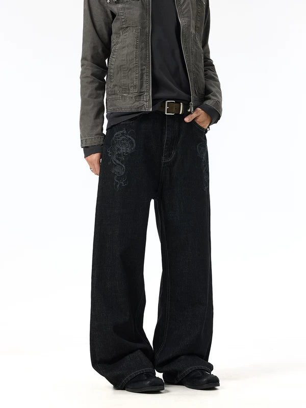 Wide Leg Selvedge Denim Jeans Pants 3