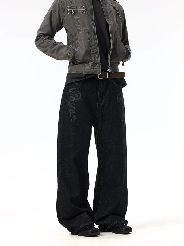 Wide Leg Selvedge Denim Jeans Pants 5