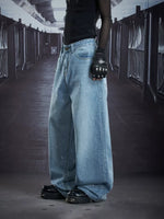 Wide Leg Streetwear Denim Pants 2