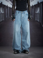 Wide Leg Streetwear Denim Pants 4