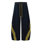 5667148332991,5667148332992,5667148332993,5667148332994, Wide Leg Three-Stripe Drawstring Sweatpants