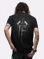 Winged Cross Graphic Slim Fit T-Shirt 3