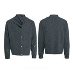 6296238654144,6296238654145,6296238654146, Wool Blend Asymmetrical Rivet Detail Sweater