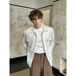 Wool Knit Button-Front Pocket Shirt 4