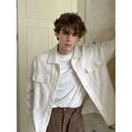 Wool Knit Button-Front Pocket Shirt 5