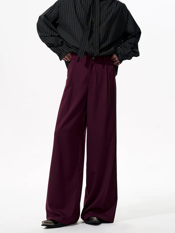 Wool Tencel Straight Leg Dress Pants 3