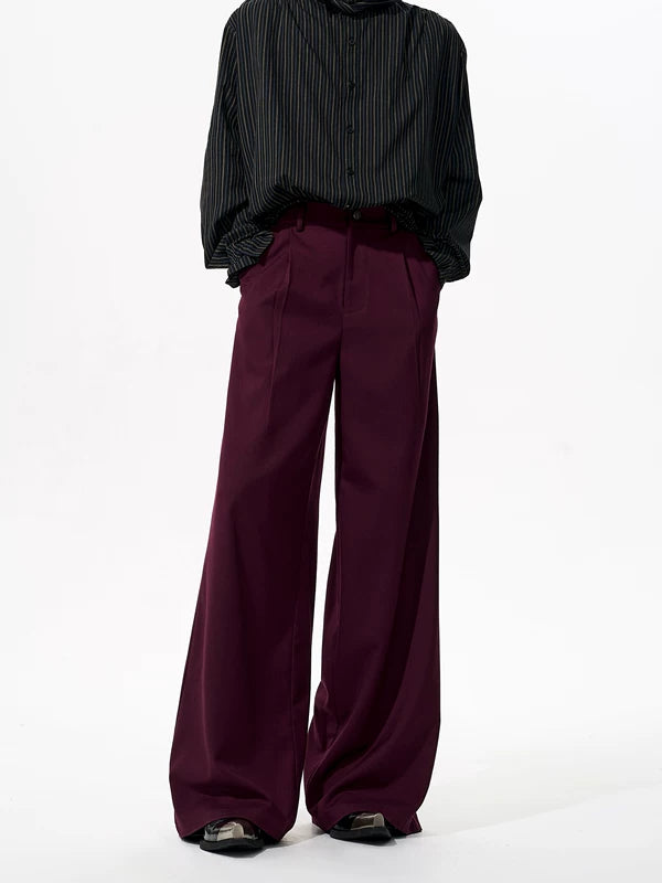 Wool Tencel Straight Leg Dress Pants 4