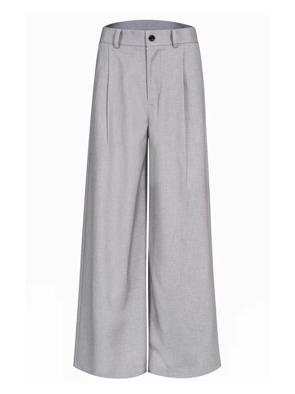 Wool Tencel Straight Leg Dress Pants 5