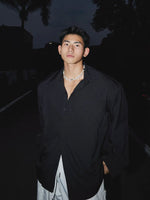 Wrinkle-Resistant Silk Shirt With Large Collar 2