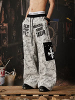 Y2K Camouflage Wide Leg Cargo Pants 4