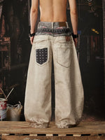 Y2K Double Waistband Wide-Leg Pants 3