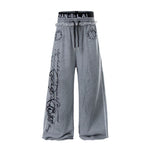 6213255962737,6213255962738,6213255962739,6213255962740, Y2K Graphic Double Waistband Wide Leg Pants