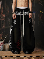 Y2K Graphic Wide Leg Casual Pants 1